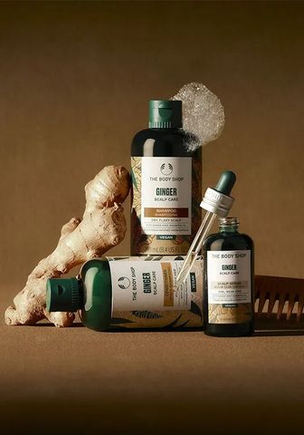 Dầu Gội Gừng The Body Shop 400ml - Hỗ Trợ Mọc Tóc, Làm Sạch Gàu, Dưỡng Ẩm Cho Da Đầu Nhạy Cảm, Hương Gừng Tự Nhiên