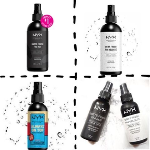 Xịt Khóa Nền Nyx Dewy - Matte Finish Setting Spray Chính Hãng, Giữ Lớp Trang Điểm Bền Màu Suốt Ngày, Thích Hợp Mọi Loại 