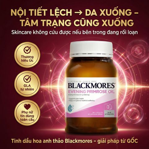 Tinh Dầu Hoa Anh Thảo Blackmores Evening Primrose Oil 1000mg 190 Viên