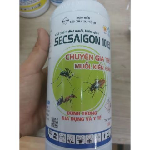 SECSAIGON 10SC Chai Nhôm 1 Lít Diệt Muỗi, Gián, Kiến và Côn Trùng Khác Hiệu Quả Cao - GIẢI PHÁP  CHO MỌI GIA ĐÌNH