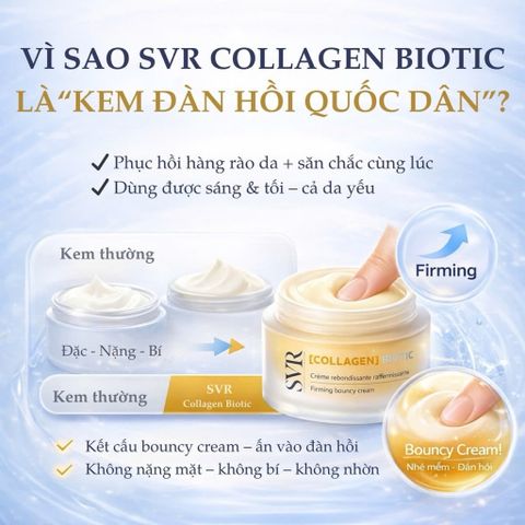 Kem Dưỡng Da SVR Collagen Biotic 50ml - Giúp Da Căng Mịn, Săn Chắc, Cung Cấp Độ Ẩm Tối Đa và Bảo Vệ Da Khỏi Ô Nhiễm