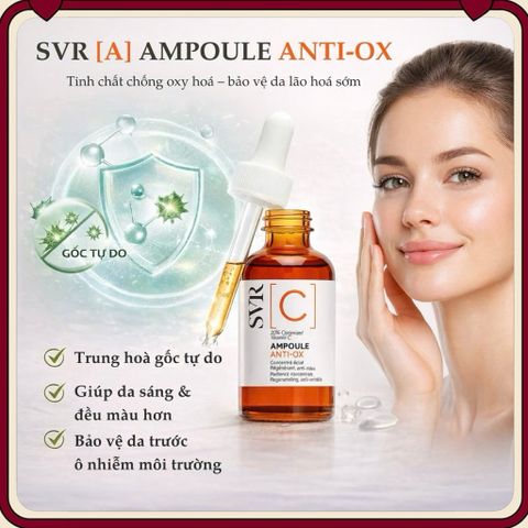Serum Vitamin C SVR C Ampoule 30ml - Chăm Sóc Da Sáng Khỏe, Chống Oxy Hóa Hiệu Quả, Cung Cấp Độ Ẩm Tối Ưu