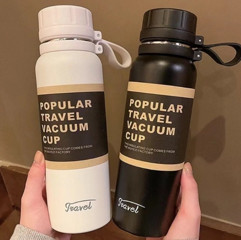 Bình Giữ Nhiệt Inox Travel 1000ml Có Lõi Lọc - Phù Hợp Để Đựng Nước Nóng, Lạnh, Thể Thao, Văn Phòng, Chất Liệu Cao Cấp An Toàn