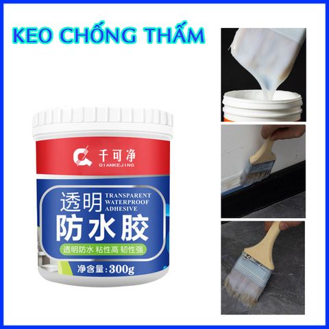 Keo Chống Thấm Trong Suốt 300g - Chất Chống Rò Rỉ Hiệu Quả Cho Nhà Bếp Và Phòng Vệ Sinh - Bảo Vệ Bề Mặt Chống Nước Tối Ưu