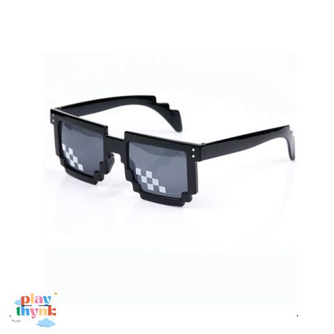 Kính Mát Vuông Thug Life 8Bit - Phong Cách Dáng Dấp Côn Đồ, Kính Chắn Bụi Chất Lượng Cao, Thời Trang Cho Nam Nữ