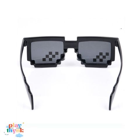 Kính Mát Vuông Thug Life 8Bit - Phong Cách Dáng Dấp Côn Đồ, Kính Chắn Bụi Chất Lượng Cao, Thời Trang Cho Nam Nữ