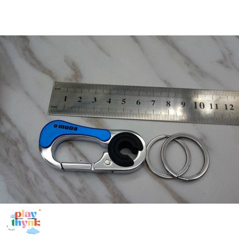 Bộ 3 Móc Khóa OMUDA 3754 - Phụ Kiện Thời Trang Sang Trọng, Độc Đáo, Màu Xanh Dương, Quà Tặng Thú Vị cho Bạn Bè và Người Thân