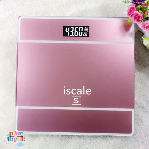Cân Sức Khỏe Điện Tử ISCALE SE - Thiết Kế Sang Trọng, Kính Cường Lực, Tải Trọng 180kg, Dễ Dàng Theo Dõi Sức Khỏe Gia Đình