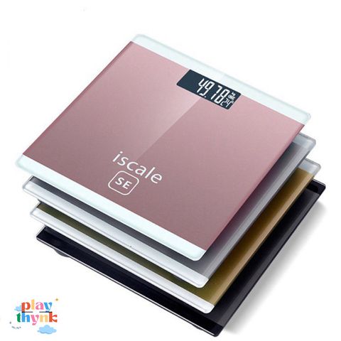 Cân Sức Khỏe Điện Tử ISCALE SE - Thiết Kế Sang Trọng, Kính Cường Lực, Tải Trọng 180kg, Dễ Dàng Theo Dõi Sức Khỏe Gia Đình