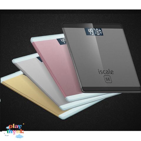 Cân Sức Khỏe Điện Tử ISCALE SE - Thiết Kế Sang Trọng, Kính Cường Lực, Tải Trọng 180kg, Dễ Dàng Theo Dõi Sức Khỏe Gia Đình
