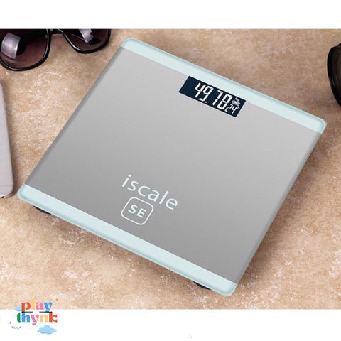Cân Sức Khỏe Điện Tử ISCALE SE - Thiết Kế Sang Trọng, Kính Cường Lực, Tải Trọng 180kg, Dễ Dàng Theo Dõi Sức Khỏe Gia Đình