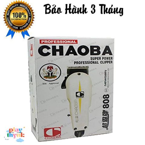 Máy Cắt Tóc Trẻ Em Chaoba 808 Chính Hãng - Tông Đơ Dùng Điện Có Dây, Thiết Kế Gọn Nhẹ, Dễ Dàng Sử Dụng, Màu Vàng Kem Đen