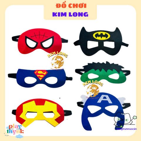 Khẩu Trang Vải Siêu Anh Hùng Iron Man, Captain America, Hulk - Mặt Nạ Halloween Chất Liệu Mềm, Phụ Kiện Hóa Trang Thú Vị