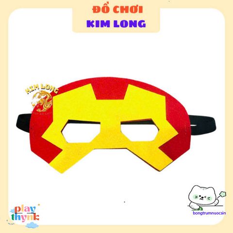 Khẩu Trang Vải Siêu Anh Hùng Iron Man, Captain America, Hulk - Mặt Nạ Halloween Chất Liệu Mềm, Phụ Kiện Hóa Trang Thú Vị