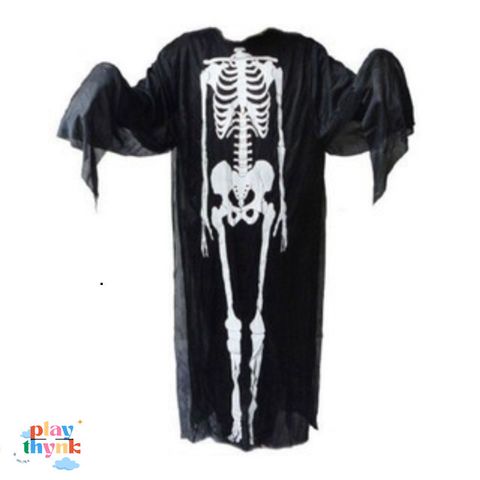 Bộ hóa trang Halloween - Áo choàng và mặt nạ ma xương cho nam nữ JKZ21 - Set hoàn hảo cho tiệc hóa trang