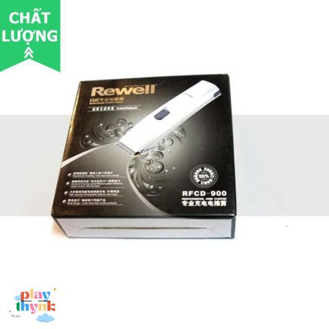 Tông Đơ Cắt Tóc Rewell RFCD-900 - Chất Lượng Cao Cấp, Giảm Ồn, Đi Kèm 4 Lược Điều Chỉnh và Pin Sạc Dự Phòng