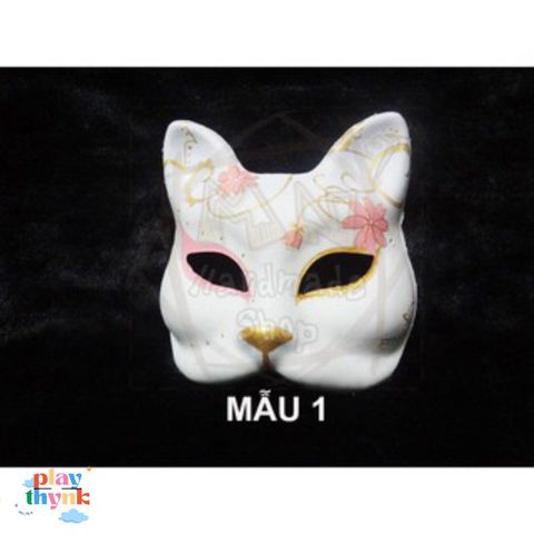 Mặt Nạ Cosplay Hình Cáo Độc Đáo Halloween - Vẽ Theo Yêu Cầu, Phụ Kiện Thời Trang Hóa Trang Nghệ Thuật