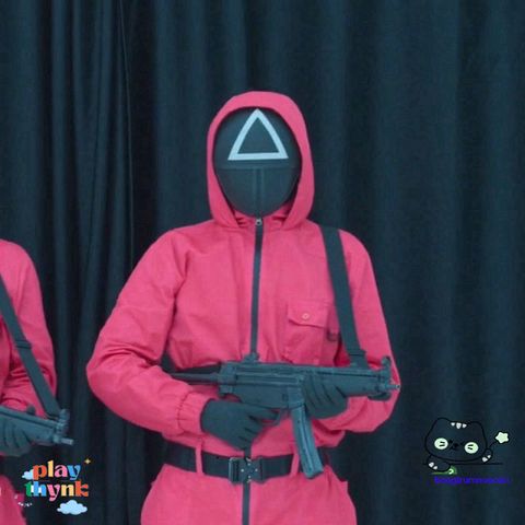 Mặt Nạ Squid Game - Mặt Nạ Thời Trang Cho Bữa Tiệc Hóa Trang Halloween, Cosplay, Đạo Cụ Diễn Xuất