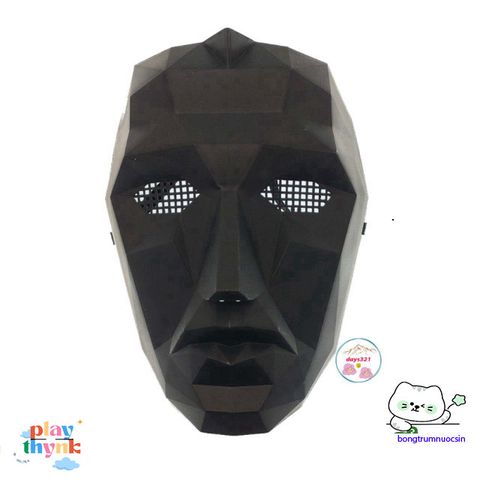 Mặt Nạ Boss Squid Game - Phụ Kiện Hóa Trang Halloween Độc Đáo - Đạo Cụ Cosplay Phim Kinh Dị Hàn Quốc