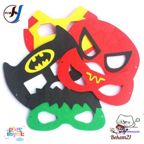 Mặt Nạ Siêu Anh Hùng Người Nhện, Người Sắt, Hulk - 50 Mẫu Hóa Trang Cho Halloween và Tiệc Hóa Trang Trẻ Em