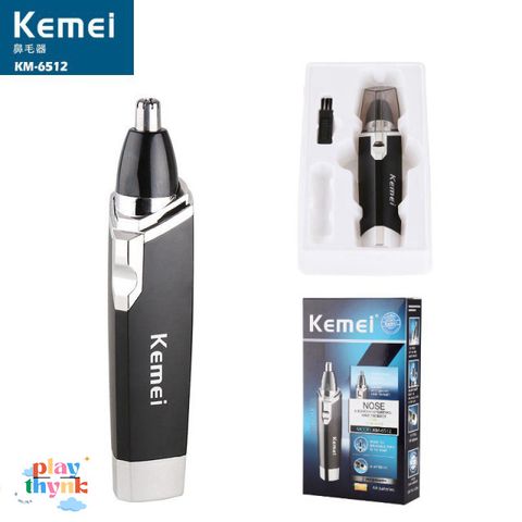 Máy Cắt Lông Mũi Kemei KM-6512 - Thiết Kế An Toàn, Tiện Dụng & Massage Mũi - Giải Pháp Hoàn Hảo Cho Vẻ Ngoài Bạn