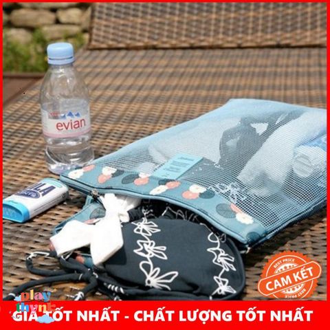 Túi Lưới Du Lịch Biển Tiện Lợi - Thiết Kế Nhỏ Gọn, Thời Trang, Chất Liệu Cao Cấp, Dễ Quan Sát Đồ Đạc, Phù Hợp Đi Nghỉ Mát