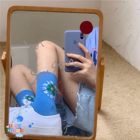 Vớ Nữ Họa Tiết Hoa Xinh Xắn KGV-HL38 - Collagen Thời Trang Hàn Quốc, Đáng Yêu, Phong Cách Sinh Viên, Màu Sắc Tươi Trẻ