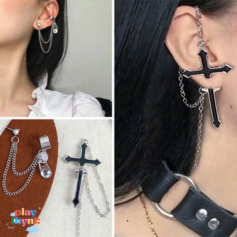 Khuyên tai vintage hình thánh giá VED94 - Trang sức phong cách cổ điển, độc đáo cho tiệc cưới, sinh nhật, đời sống hàng ngày