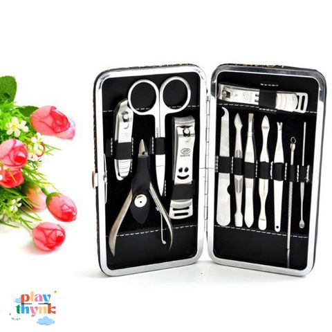 Bộ Dụng Cụ Làm Móng Tay & Móng Chân 12 Món Rgoood - Chất liệu Thép Không Gỉ, Hộp Sang Trọng, Tiện Dụng Tại Nhà