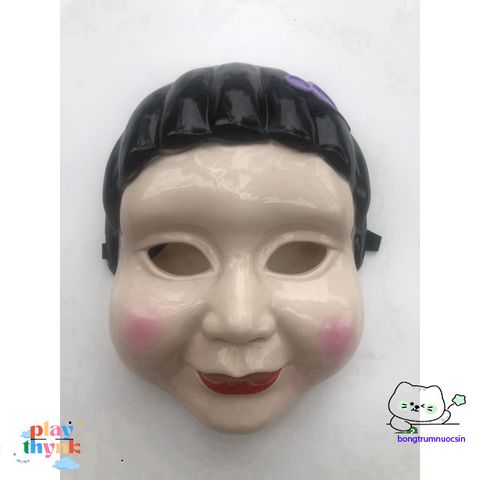 Mặt Nạ Robot Squid Game - Đồ Chơi Hóa Trang Halloween An Toàn, Chất Liệu PVC, Đạo Cụ Cosplay Độc Đáo, Hot Trend 2021