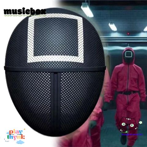 Mặt Nạ Tam Giác Squid Game - Đạo Cụ Cosplay Halloween Độc Đáo Cho Fan Phim Hàn - Hóa Trang Thú Vị 18 * 24cm