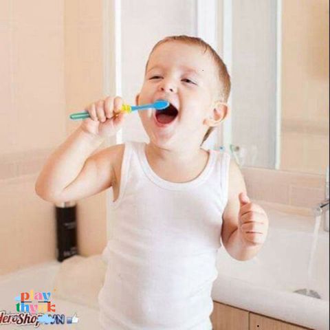 Bàn Chải Điện Tự Động Cho Trẻ Em - Đánh Răng Vui Vẻ Với Nhân Vật Hoạt Hình Dễ Thương - Combo 2C 79KK