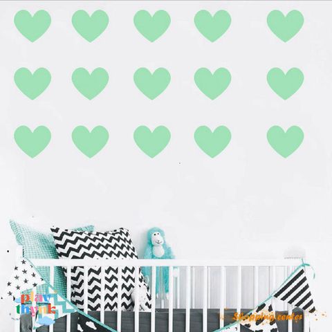 Giấy Dán Tường Phát Sáng Hình Trái Tim - Decal Tường PVC Phát Quang Cho Phòng Ngủ và Phòng Trẻ Em, Bền, An Toàn, Đẹp Mê Hồn