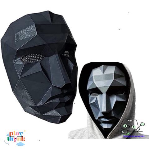 Mặt Nạ BOSS Squid Game - Đạo Cụ Hóa Trang Halloween, Đồ Chơi Cosplay Độc Đáo Cho Fan Trò Chơi Con Mực