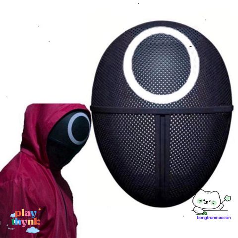 Mặt Nạ BOSS Squid Game - Đạo Cụ Hóa Trang Halloween, Đồ Chơi Cosplay Độc Đáo Cho Fan Trò Chơi Con Mực