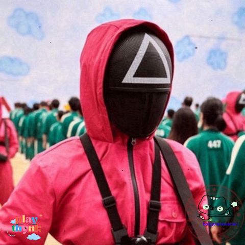 Mặt Nạ BOSS Squid Game - Đạo Cụ Hóa Trang Halloween, Đồ Chơi Cosplay Độc Đáo Cho Fan Trò Chơi Con Mực
