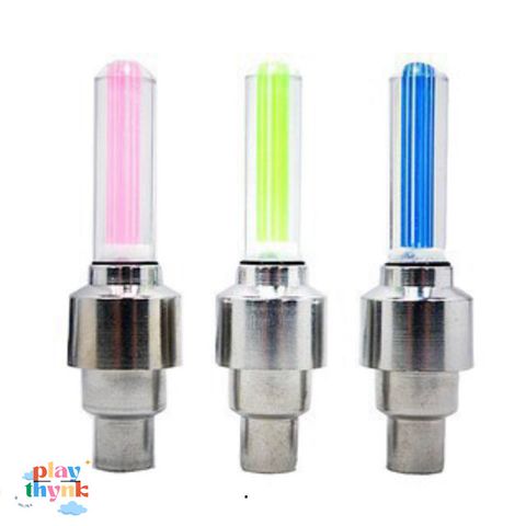 Bộ Đôi Đèn LED Phát Sáng Gắn Van Xe - Đèn Nổi Bật Cho Xe Đạp, Xe Máy, Ô Tô - Phụ Kiện Chất Lừ Cho Dân Chơi Xe