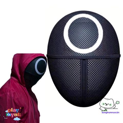 Mặt nạ Halloween Squid Game - Mặt Nạ Trò Chơi Con Mực PVC An Toàn Cho Tiệc Hóa Trang và Cosplay