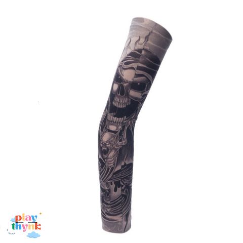 Áo Tay Hình Xăm Pyiyi - Ống Tay Thời Trang Độc Đáo Cho Bàn Tay, Chất Liệu Polyester Co Dãn, 10 Mẫu Họa Tiết Thời Thượng