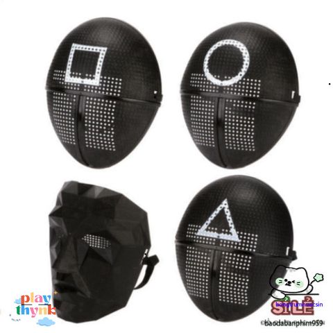 Mặt Nạ Cosplay Squid Game Boss - Phụ Kiện Nhập Vai Độc Đáo, Chất Liệu Bền Bỉ, Thích Hợp Cho Tiệc Hóa Trang và Halloween