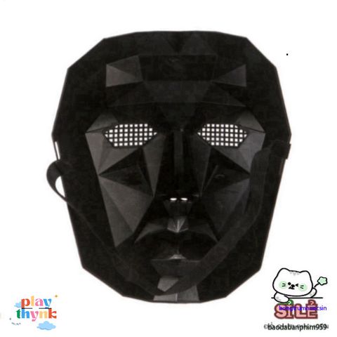 Mặt Nạ Cosplay Squid Game Boss - Phụ Kiện Nhập Vai Độc Đáo, Chất Liệu Bền Bỉ, Thích Hợp Cho Tiệc Hóa Trang và Halloween