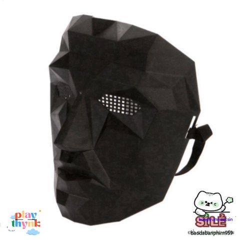 Mặt Nạ Cosplay Squid Game Boss - Phụ Kiện Nhập Vai Độc Đáo, Chất Liệu Bền Bỉ, Thích Hợp Cho Tiệc Hóa Trang và Halloween