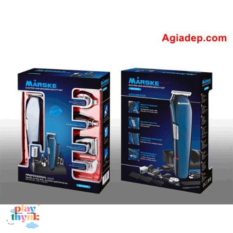 Bộ thiết bị chăm sóc cá nhân 5 trong 1 Marske M5006 - Tông đơ cạo râu, cắt tóc, tỉa lông mũi cao cấp châu Âu, tiện lợi và sang trọng