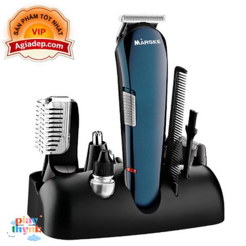 Bộ thiết bị chăm sóc cá nhân 5 trong 1 Marske M5006 - Tông đơ cạo râu, cắt tóc, tỉa lông mũi cao cấp châu Âu, tiện lợi và sang trọng