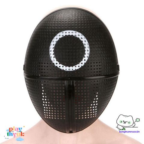 Mặt Nạ Cosplay Trò Chơi Câu Mực - Phụ Kiện Halloween Đặc Biệt Cho Fan Hâm Mộ Squid Game, Chiều Dài 24cm