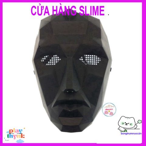 Mặt nạ Squid Game - Mặt nạ hóa trang Boss cho Halloween, Cosplay và các sự kiện, Đặc trưng từ phim truyền hình Hàn Quốc nổi tiếng
