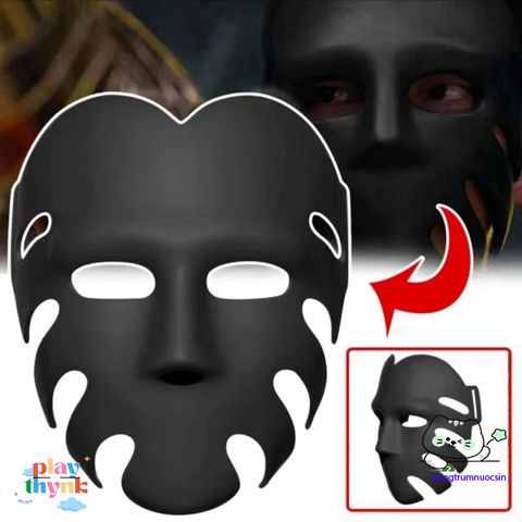 Mặt Nạ 3D Squid Game Halloween - Phụ Kiện Cosplay Độc Đáo Cho Chụp Hình - Trang Trí Ngày Hội Hóa Trang
