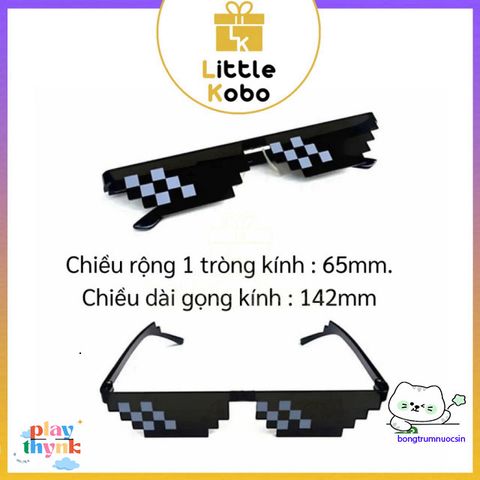 Kính Mắt Thug Life Siêu Ngầu - Kính Cosplay Dành Cho Trẻ Em, Phong Cách Thời Thượng Chất Nhựa Bền, Đồ Chơi Giải Trí