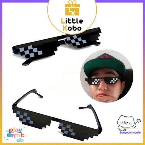 Kính Mắt Thug Life Siêu Ngầu - Kính Cosplay Dành Cho Trẻ Em, Phong Cách Thời Thượng Chất Nhựa Bền, Đồ Chơi Giải Trí