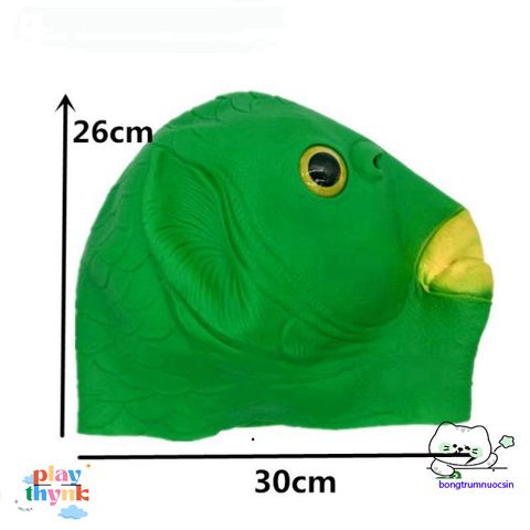 Mặt Nạ Quái Vật Xanh - Phụ Kiện Cosplay Halloween Kinh Dị Đáng Yêu Cho Người Lớn và Thanh Thiếu Niên